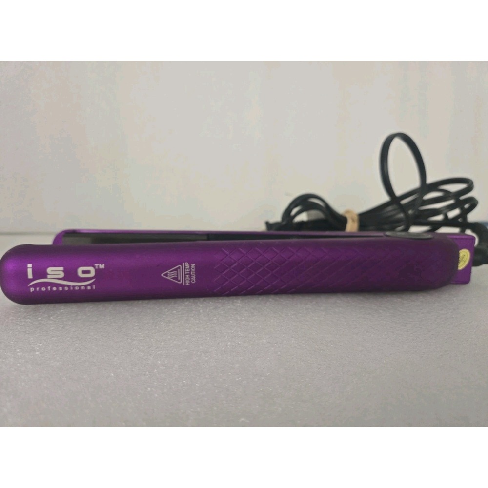 ISO Beauty Diamond Super Spectrum Pro Flat Iron Hair Straightener W Temp Control